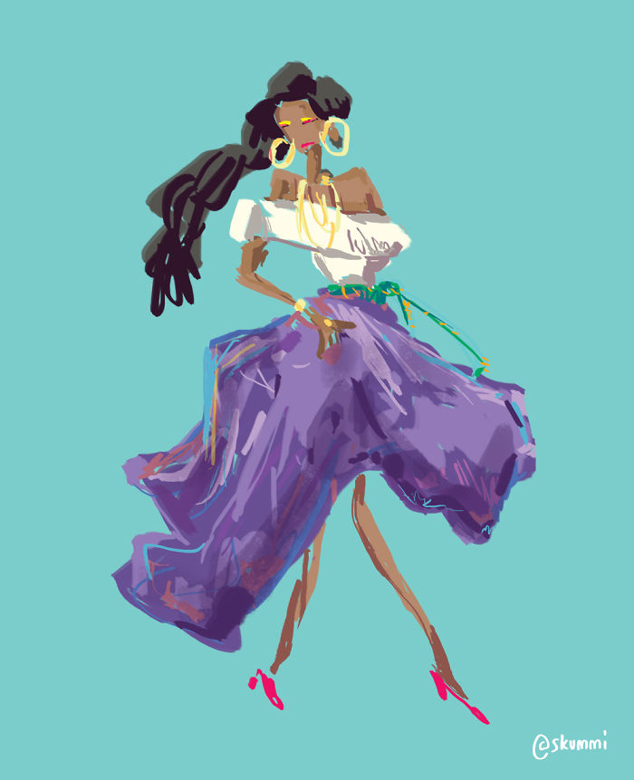 I Created A Series Of Disney-Inspired Fashion Illustrations