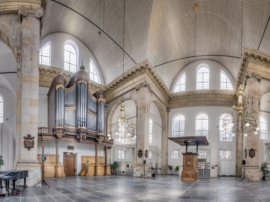 I Photograph Beautiful Interiors Of Amsterdam's Churches