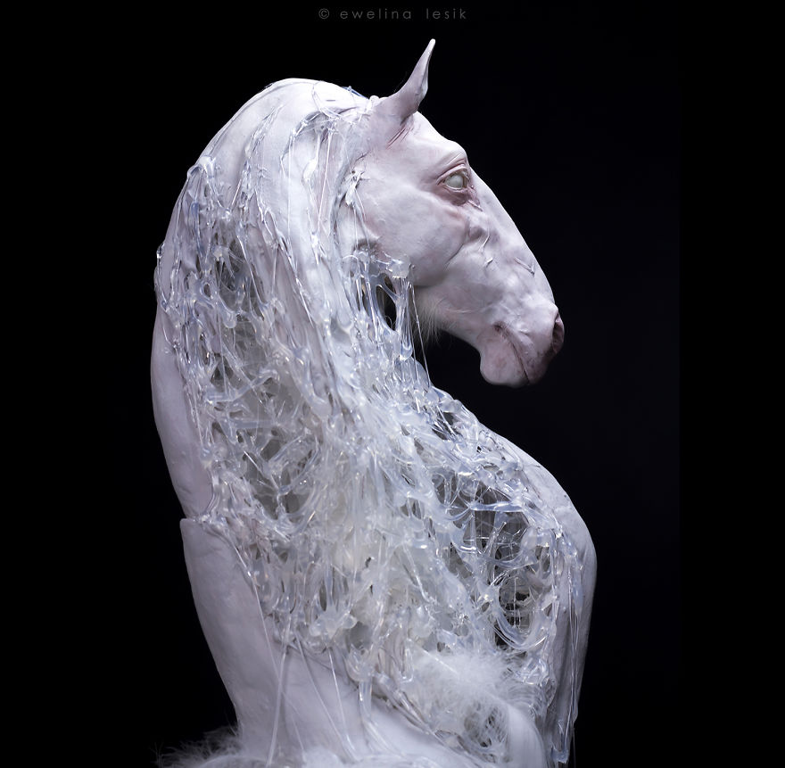 I Made A 'Pegasus' Sculpture From Swan's Feathers