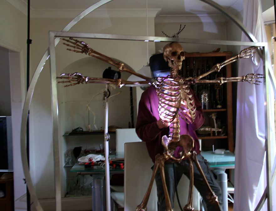 I Teamed Up With My Wife To Make Life Size Skeleton Sculptures