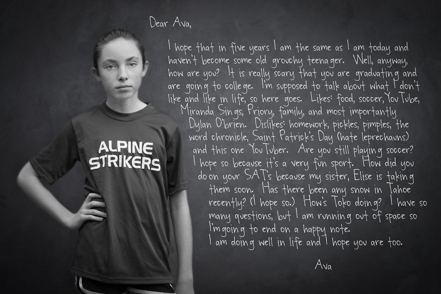 I Took Portraits Of 13-Year-Olds After Asking Them To Write Letters To Their Future Selves