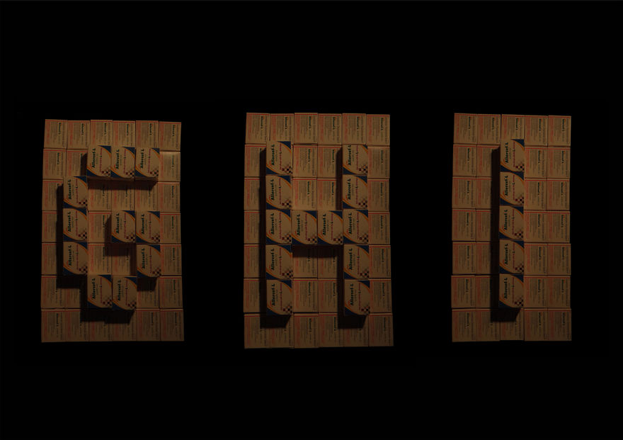 I Used Used Boxes For This Typography !!