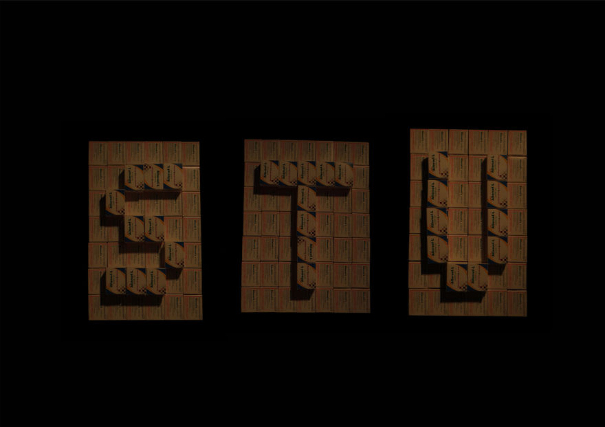 I Used Used Boxes For This Typography !!