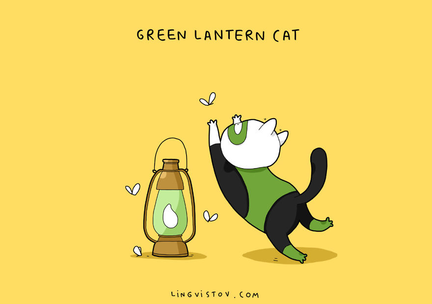 Green Lantern Cat