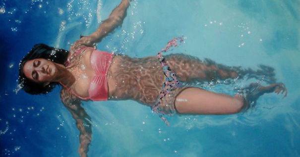 If You Think This Woman Is Enjoying A Nice Swim In The Pool, Think Again