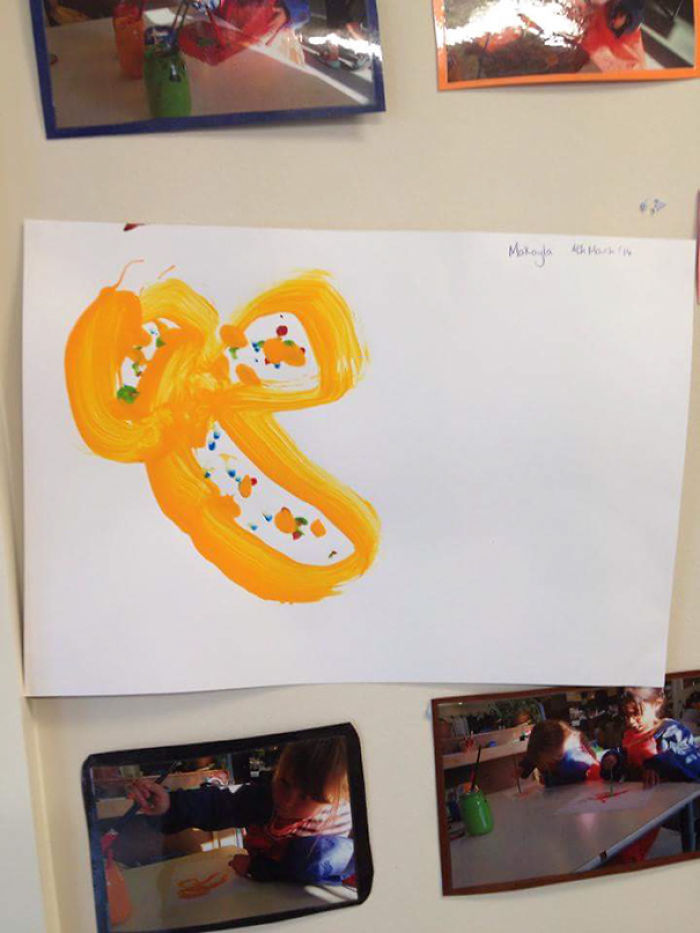 My Daughters Kinder Flower - The Kindy Teacher Kindly Sent Me A Pic Via Sms