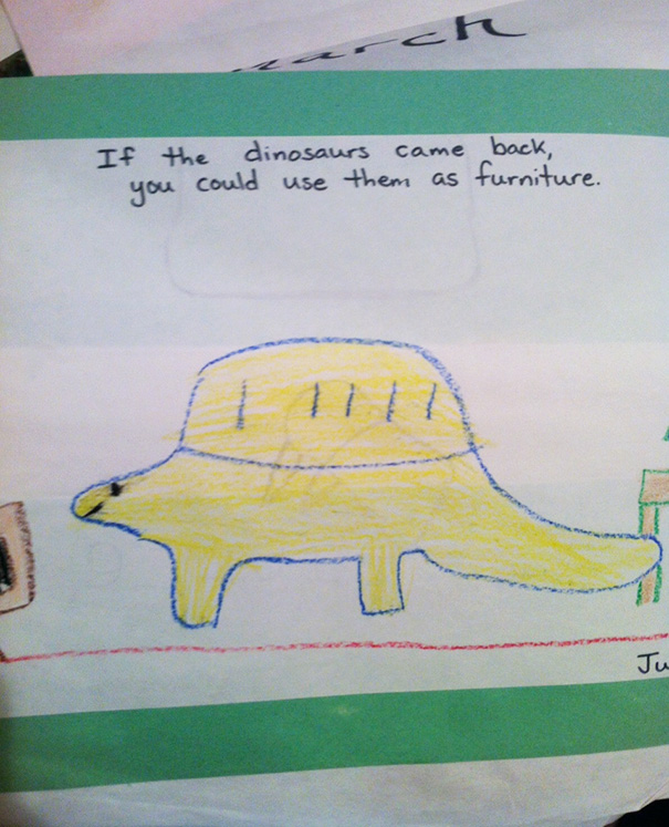 My Sister Found An Old Drawing She Did. She Makes A Valid Point