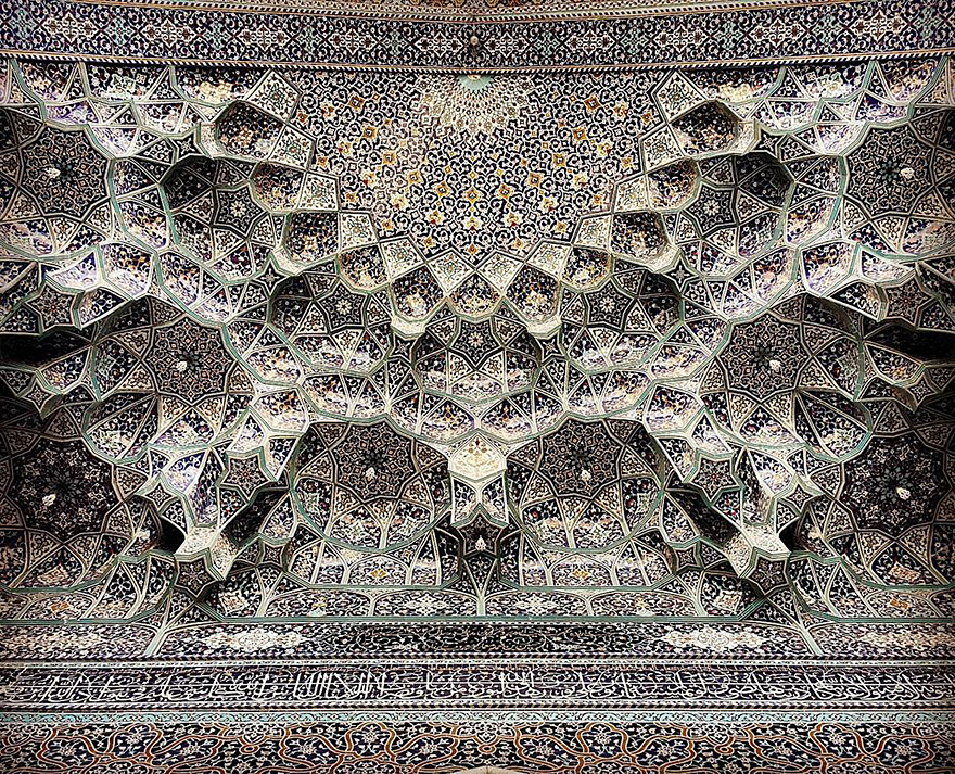 The Hypnotizing Beauty Of Iranian Mosque Ceilings