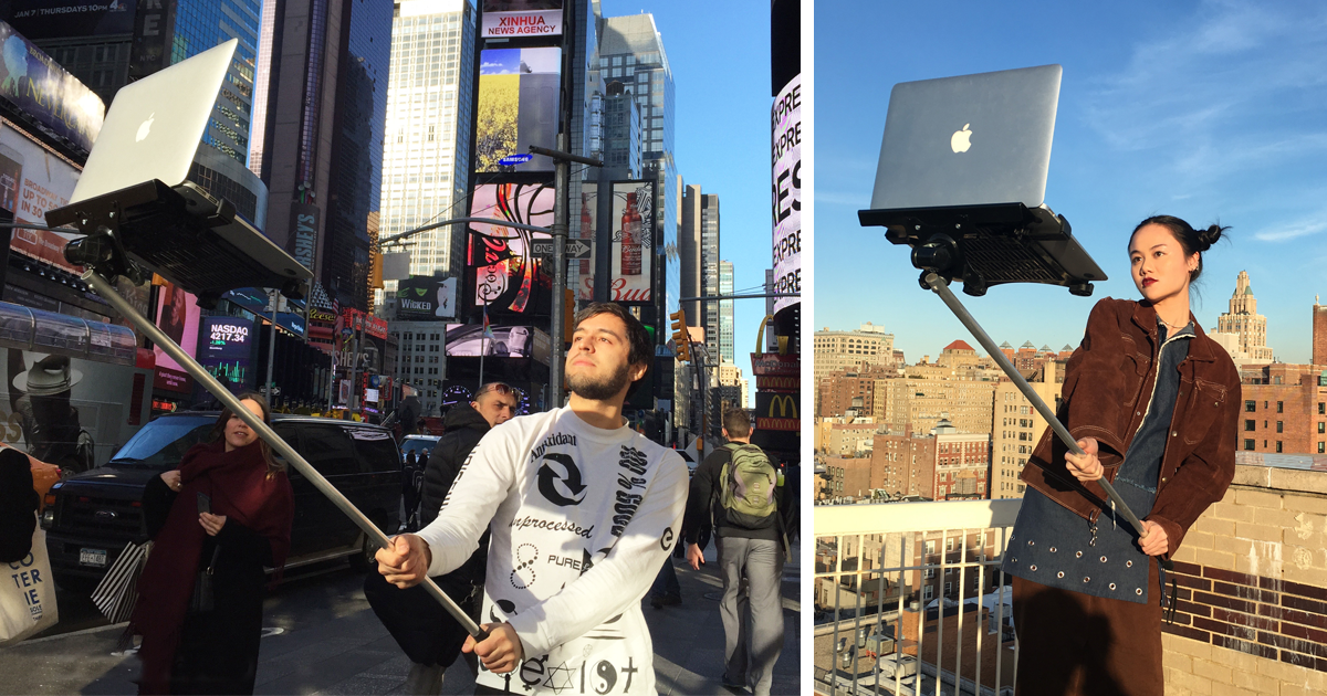 MacBook Selfie Sticks Are Even Funnier Than People Taking Photos With iPads  | Bored Panda