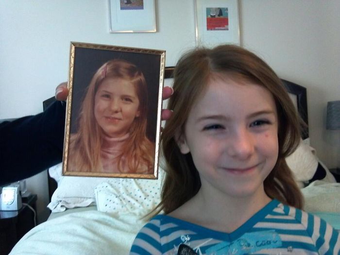 Just A Different Side Part... Me (in Pic) At 10, My Daughter At 10