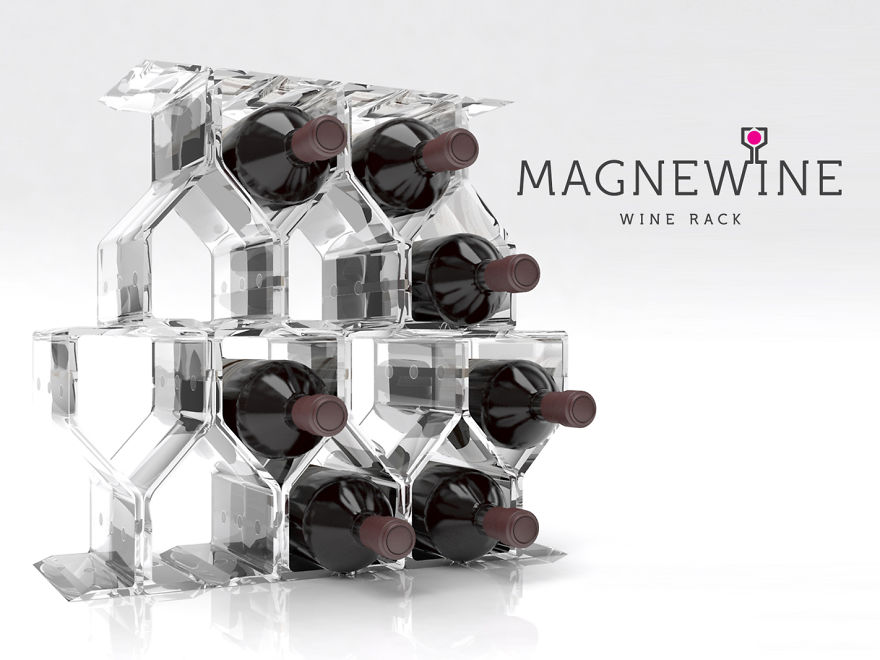 Modular Wine Rack: Magnewine