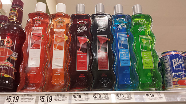 How These Bottles Fit On The Shelf
