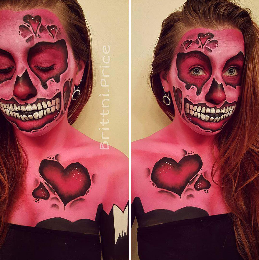 This Month I Challenged Myself To Create Valentines Day Themed Body Art