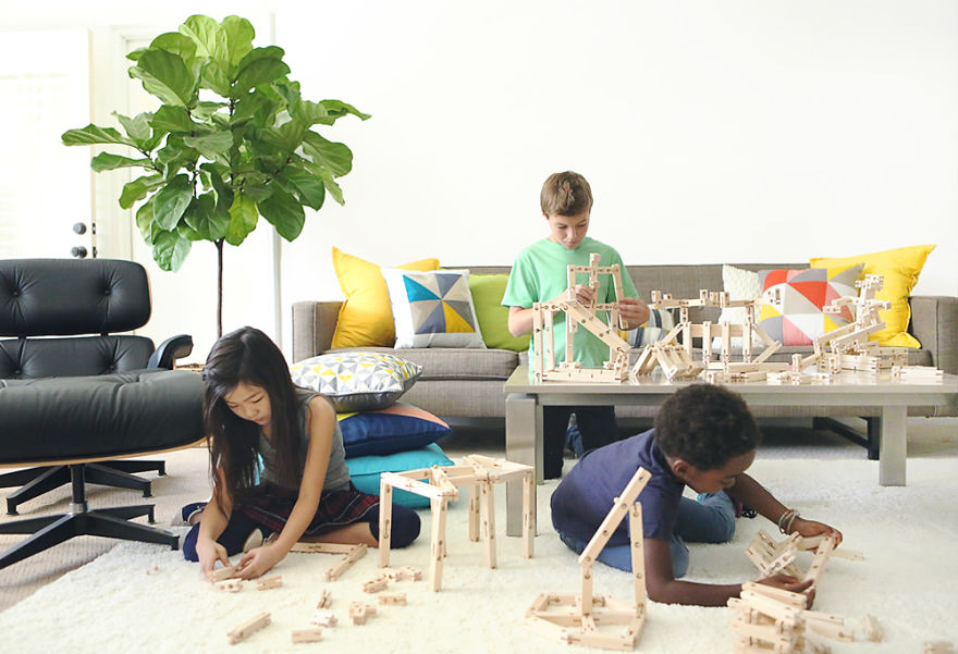 This New Wooden Construction Toy Finally Lets You Do More Than Stack Blocks