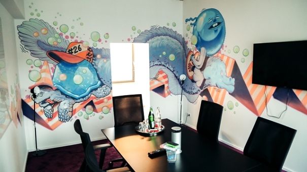 This Office In Berlin Got Completely Transformed By Graffiti Painters