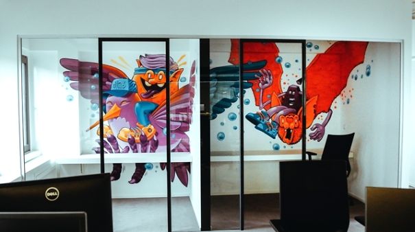 This Office In Berlin Got Completely Transformed By Graffiti Painters