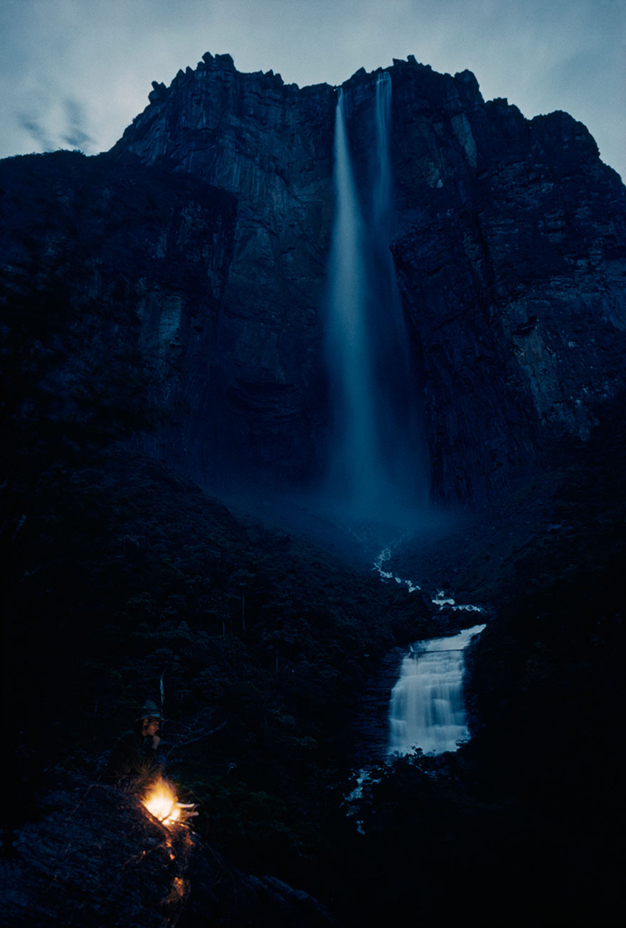 Roaring Out Of Auyan-tepui’s Wall, A Waterfall Plummets Over 3,000 Feet In Venezuela, March 1963