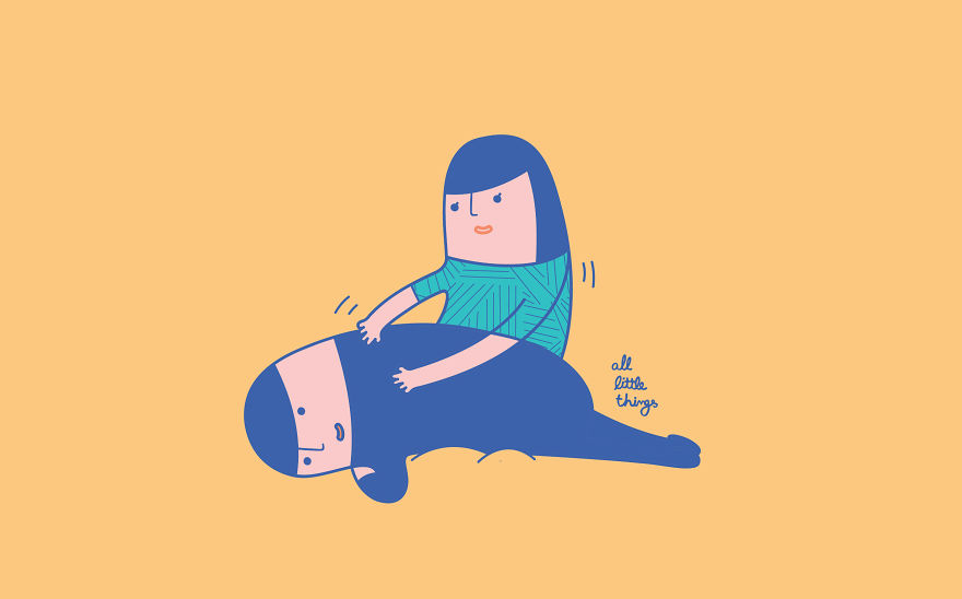We Draw Illustrations To Share Sweet Moments Of Our Relationship