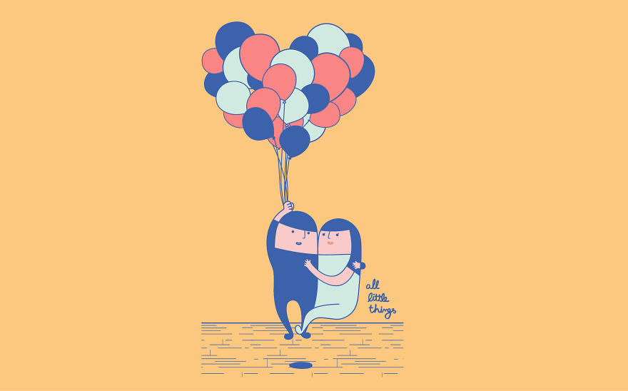 We Illustrated 5 Delightful Moments Of Simple Love