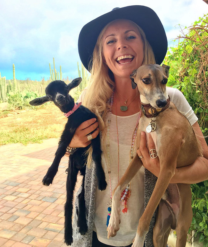Yoga Girl And Her Goat Are The Most Adorable Yoga Partners Ever