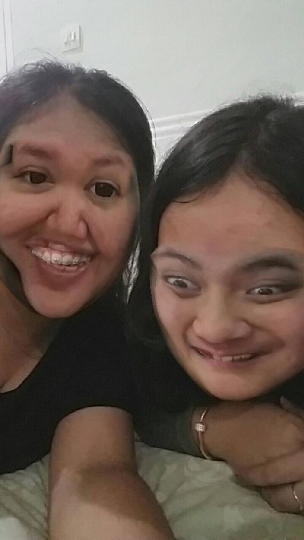 Damn. Completely Distorted, And I Looked Like Mr.bean...