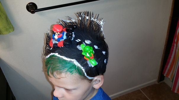 Mario Kart Hairstyle