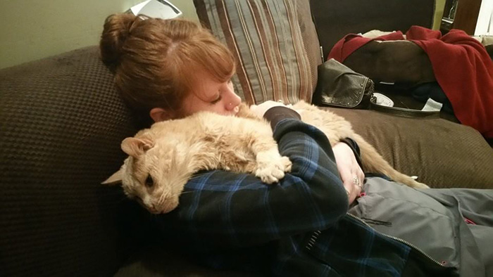 Woman Rescues 21-Year-Old Cat Abandoned By Owner, To Give Him Best Remaining Days