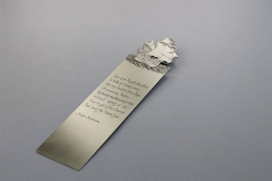 I Hand-Carve Silver Bookmarks That Tell Precious Stories