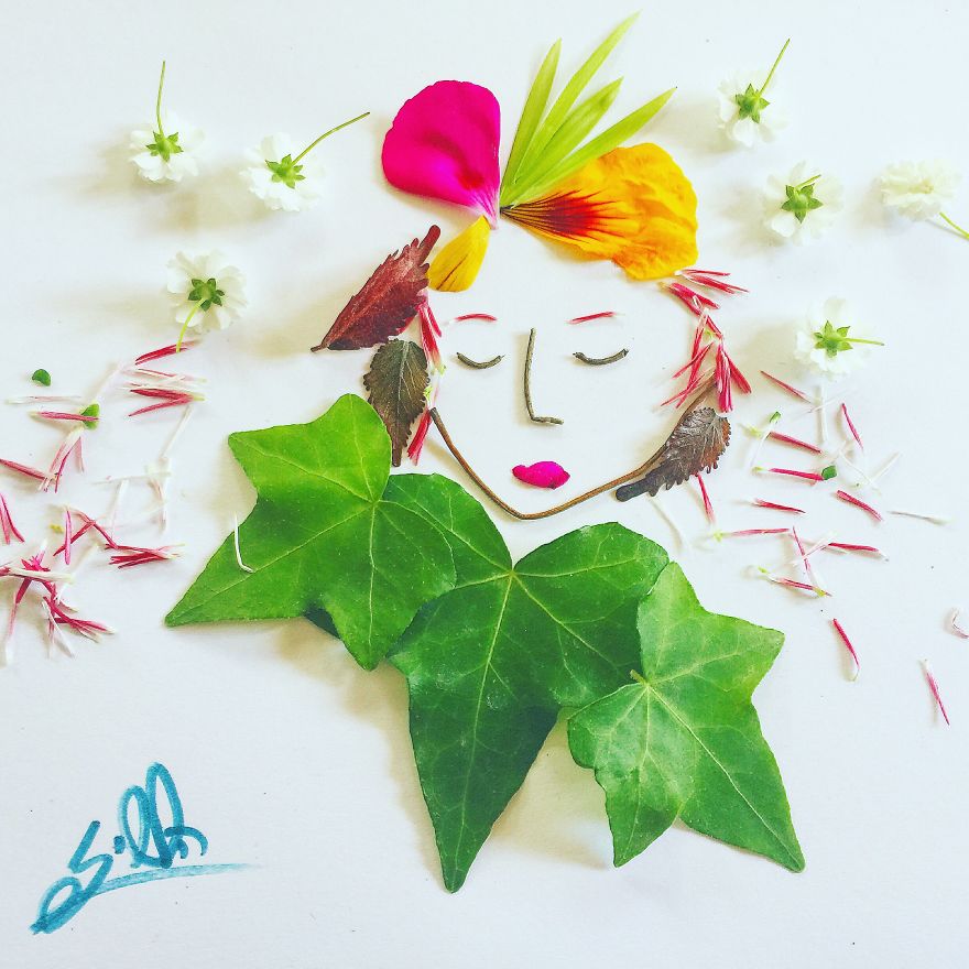 I Create Colorful And Magical Illustrations, Using Natural Materials Only