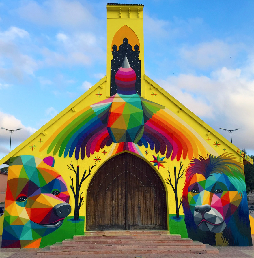 Abandoned Church Transformed With Colorful Graffiti In Morocco | Bored Panda