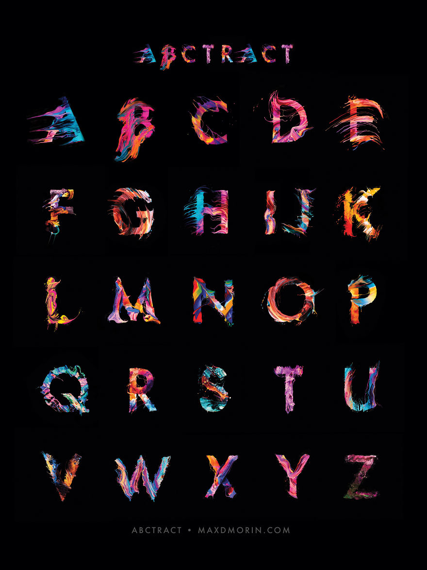 Abctract - A Painted Alphabet Project