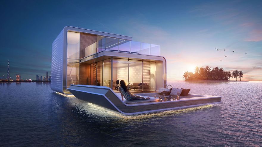 Amazing Floating House Built Over Sea Amazing Floating House Built Over Sea