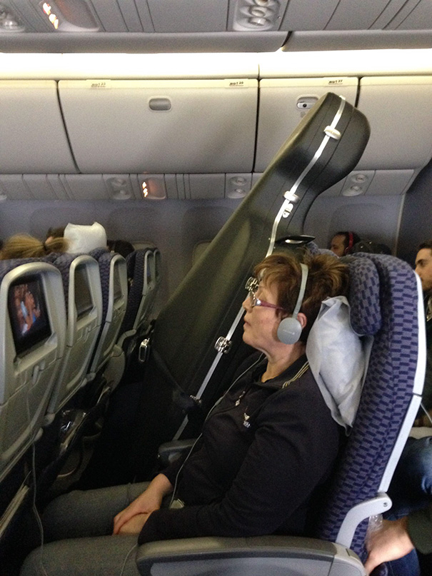 So The Guy In The Row Next To Me Purchased A Seat For His Cello