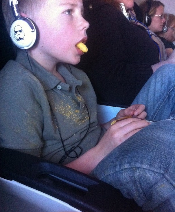 I Present To You My Flight Seatmate, Cheese Puff Boy