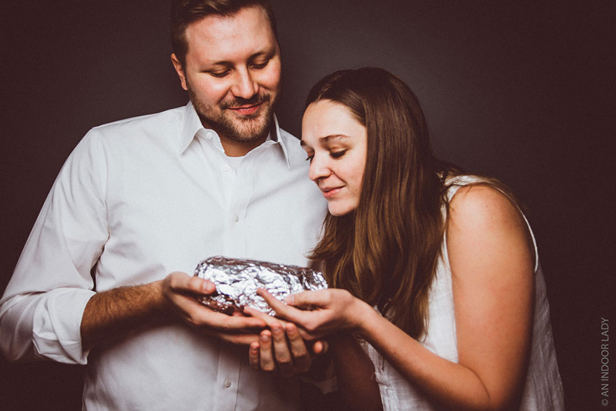 This Couple Did A Baby Photoshoot With A Burrito And It's Really Emotional