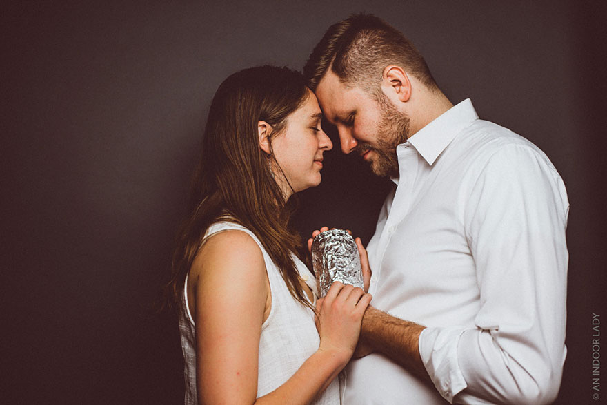 This Couple Did A Baby Photoshoot With A Burrito And It's Really Emotional