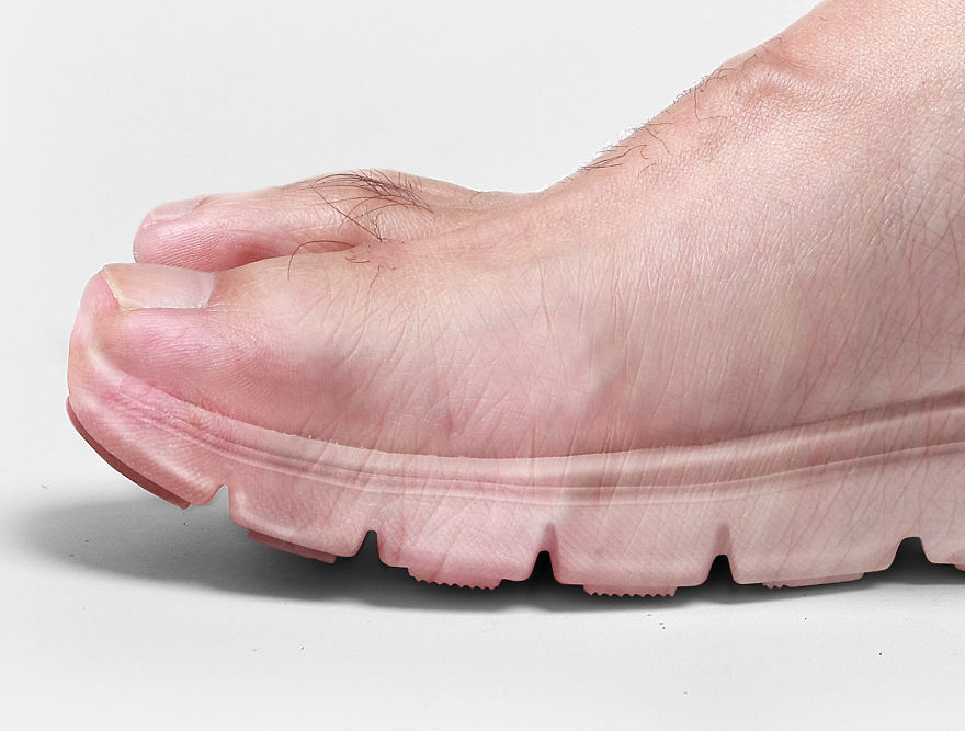 Barefoot Series Turns Bodily Extremities Into Fleshy Footwear