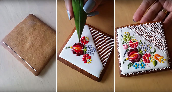 Hungarian Chef Turns Ordinary Cookies Into Stunning Embroidery-Inspired Art