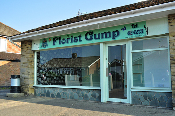Flower shop sign ‘Florist Gump’
