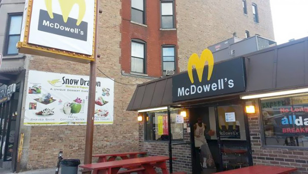 Fast food sign ‘McDowell’s’