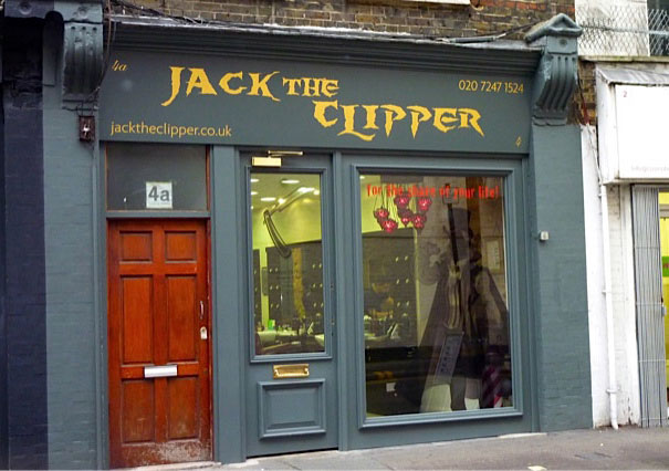 Shop sign ‘Jack the Clipper’