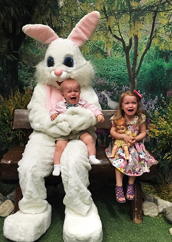 Easter Bunny Photo Fail