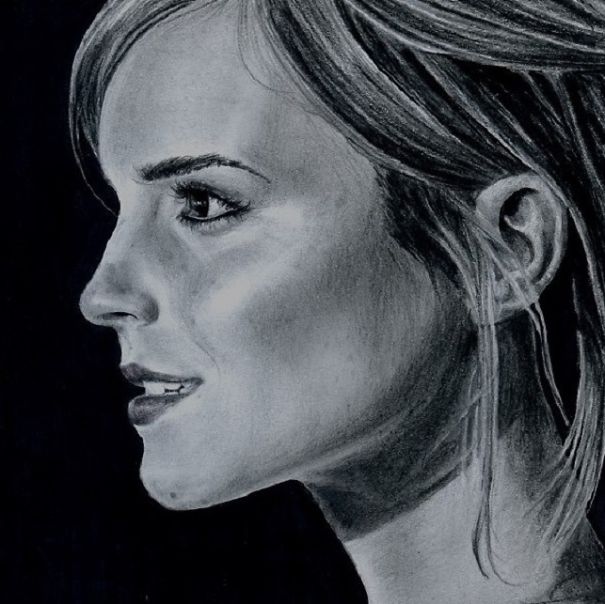 Detailed Drawing Of Emma Watson