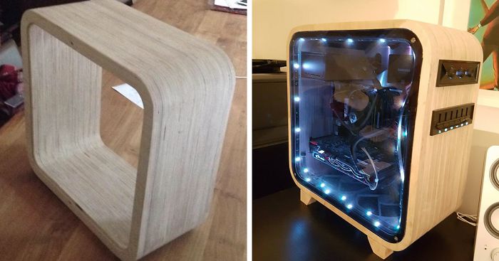 I Made A Computer Out Of Wood Bored Panda, Wooden Pc Desk Case