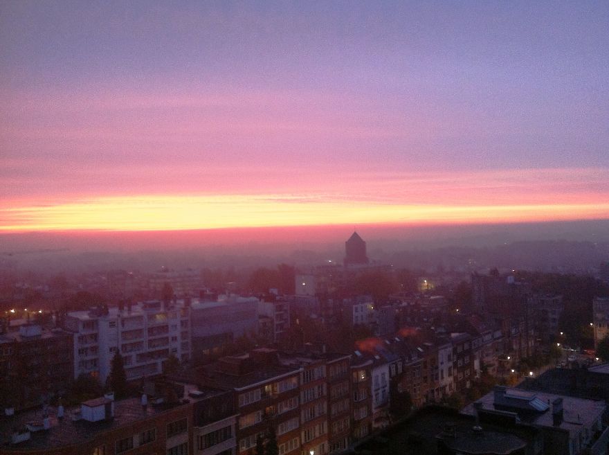 Wintry Early Awakening (brussels Belgium - 10th Floor)