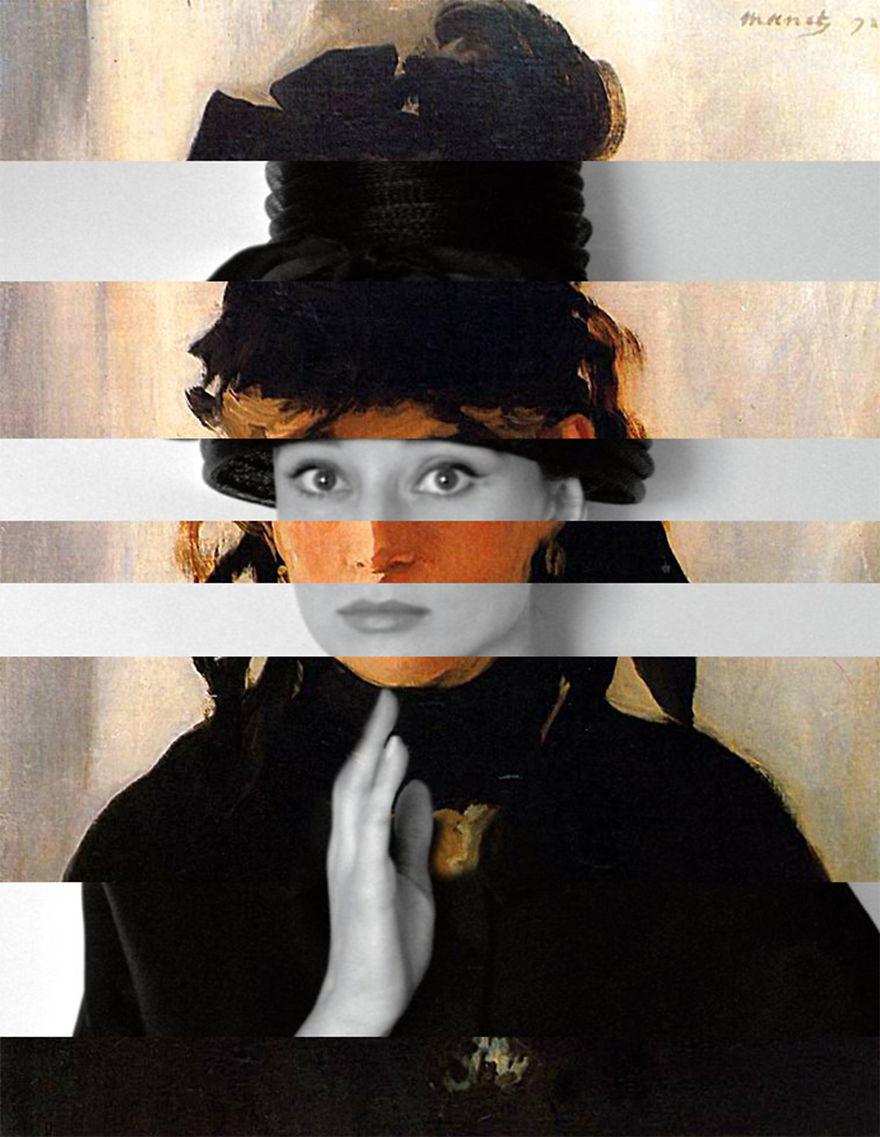 Manet's "Berthe Morisot With A Bouquet Of Violets" And Audrey Hepburn
