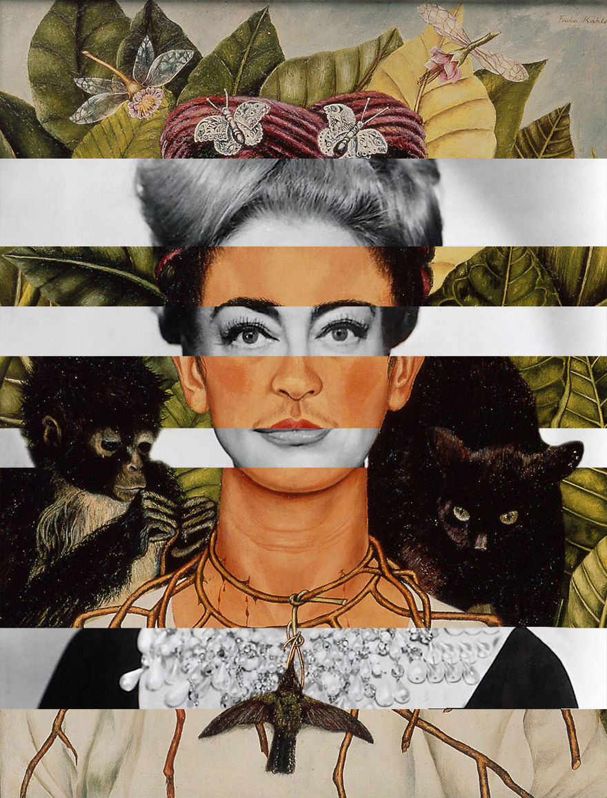 Frida Kahlo's "Self Portrait" And Joan Crawford