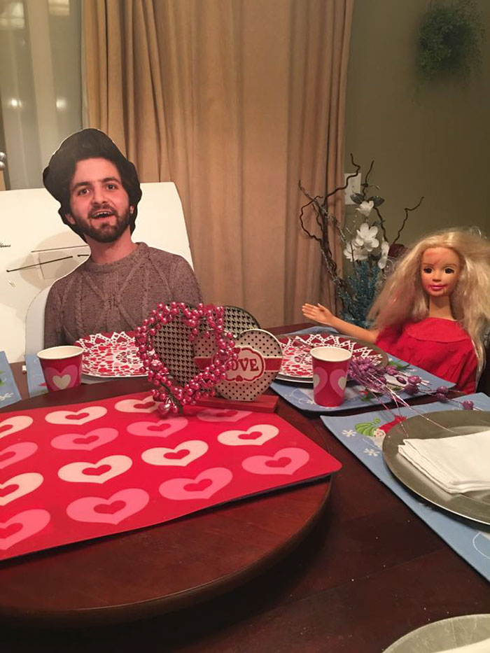 Son Studying Abroad Sends Mom Cutout Of Himself, Regrets His Decision Immediately