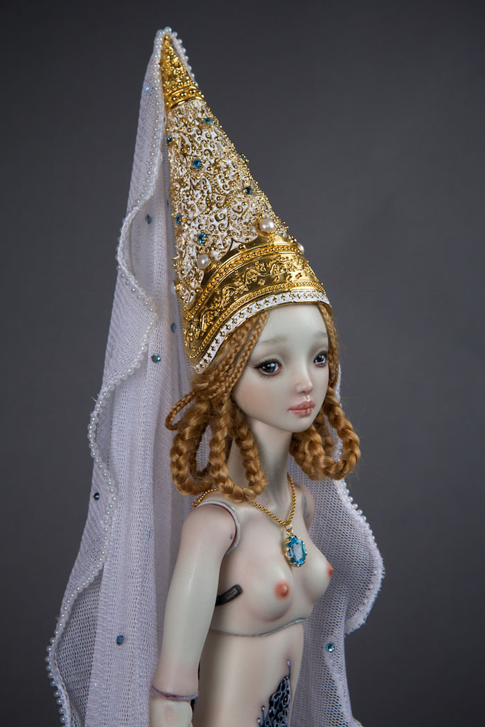 Handmade-adult-porcelain-enchanted-doll-marina-bychkova