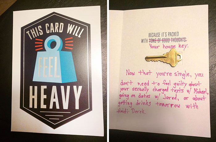 Guy Finds Out His Girlfriend Is Cheating, Creates This Birthday Card